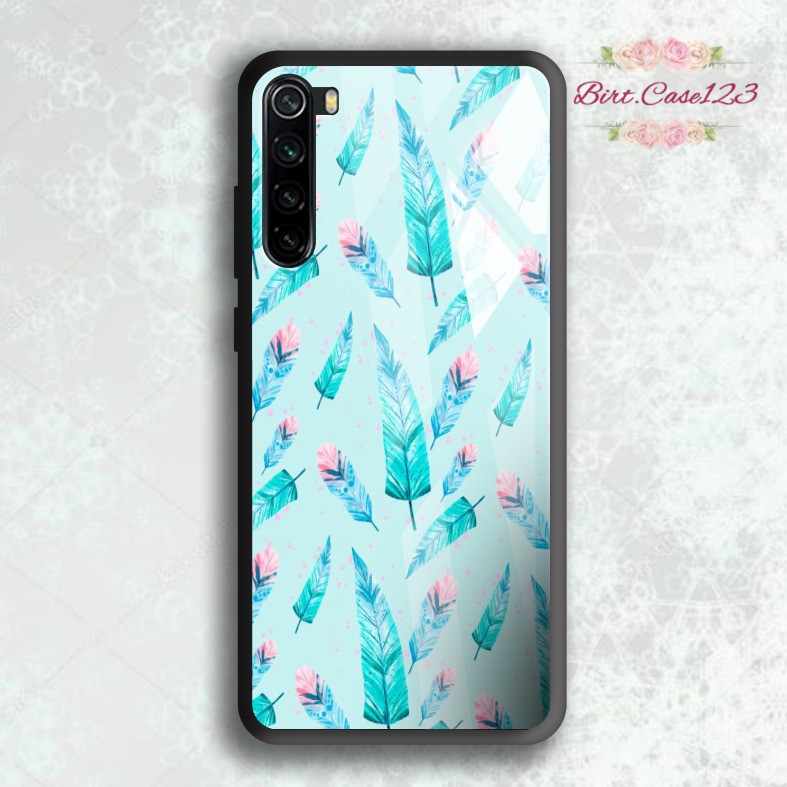 back case glass FEATHER Oppo A3s A1k A5 A9 2020 A7 F9 A5s A31 A52 A53 A92 A37 A57 A59 A71 A83 BC5201