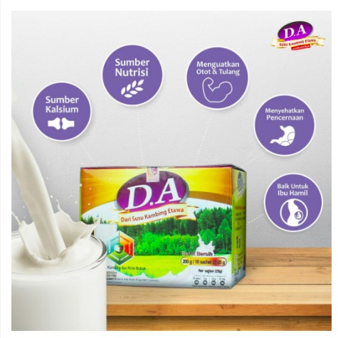 D.A 80% SUSU KAMBING ETAWA PLUS KOLOSTRUM - SUSU DA D.A