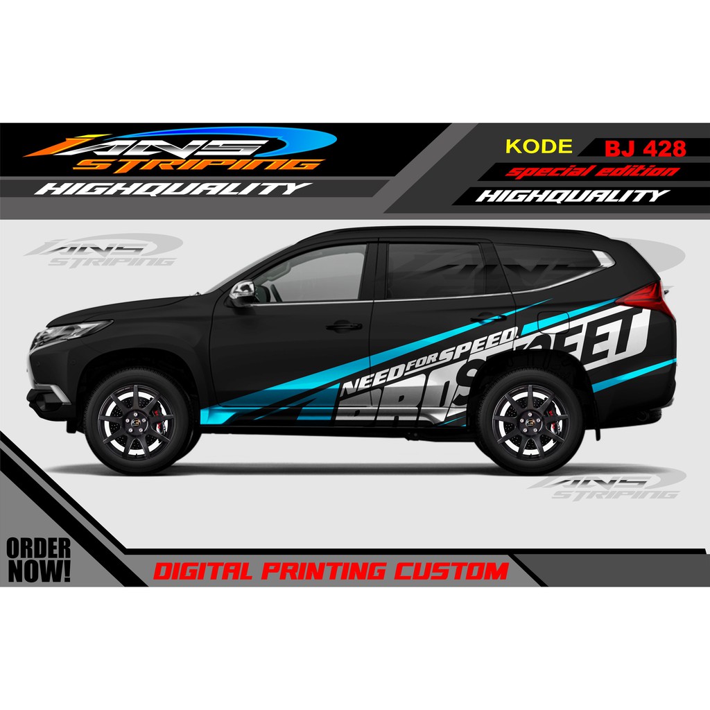 STICKER MOBIL PAJERO / DECAL STICKER MOBIL PAJERO , FORTUNER / STIKER MOBIL