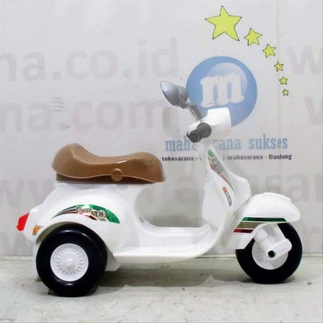 Mainan Vespa Tunggang Anak Light &amp; Sound - Motor Skuter Dorong Edukasi