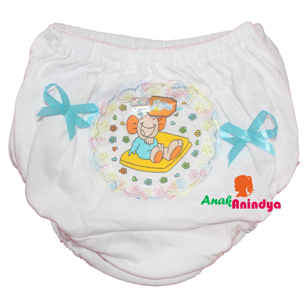 CELANA DALAM ANAK FINKA | CELANA DALAM ANAK CEWEK | CD ANAK CEWEK PITA BELAKANG | 2-5 Tahun