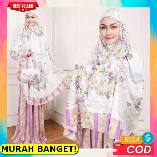 Mukena Wanita Dewasa Polos Zahra Mukena Terbaru Mukena Wanita Katun Rayon Adem Nyaman Model Terkini 