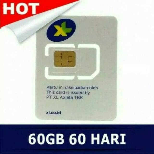 Kartu perdana internet xl copotan mifi xl go 60GB 2 bulan/ 60 hari 24 jam