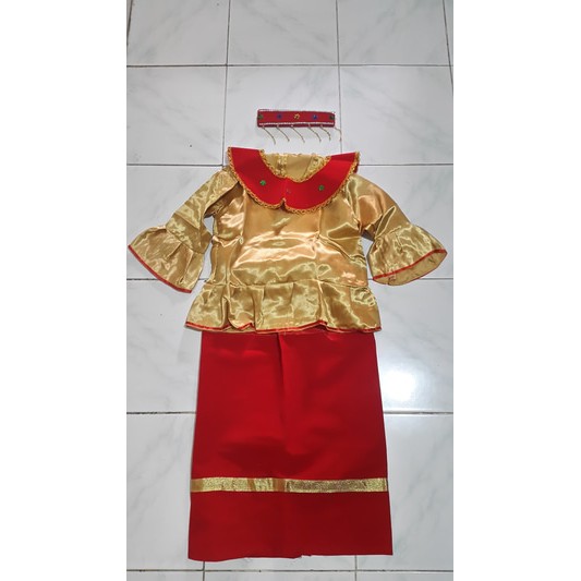 Baju Adat Betawi Cadar Anak TK Perempuan
