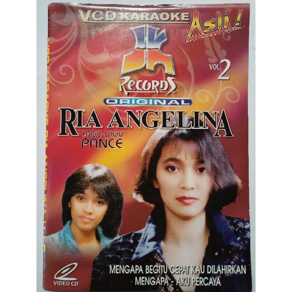 VCD original pop kenangan Ria Angelina lagu lagu pance