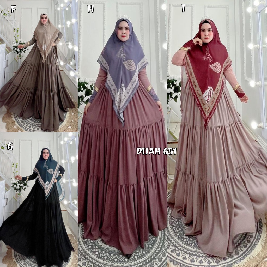 Gamis DIJAH 651 Original by DIJAH
