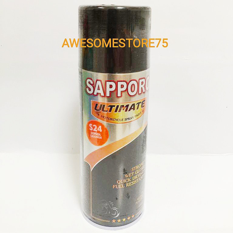 SAPPORO ULTIMATE S24 REPSOL ORANGE Jingga Cat Semprot Pilox Pylox