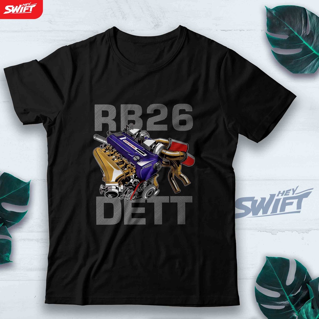 KAOS RB26 RB26DETT ENGINE R32 R34 GTR MESIN TSHIRT BAJU DISTRO
