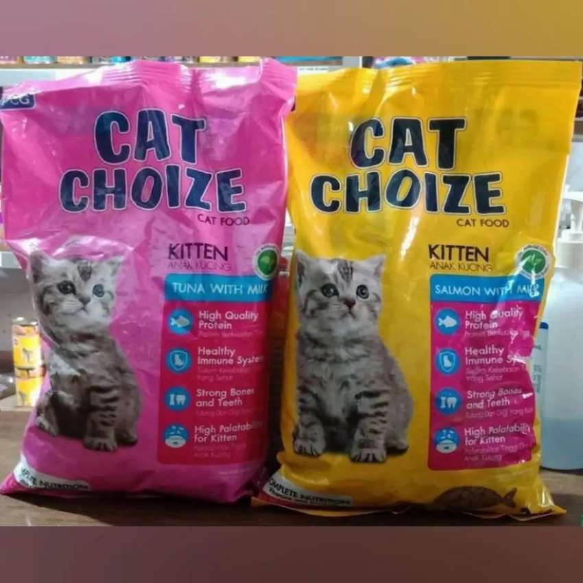 cat choize kitten 1kg tuna with milk or salmon with milk 1kg 1 kg or 500gr ripek