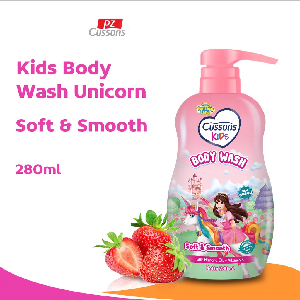 CUSSON KIDS BODY WASH 280ML SOFT SMOOTH UNICORN