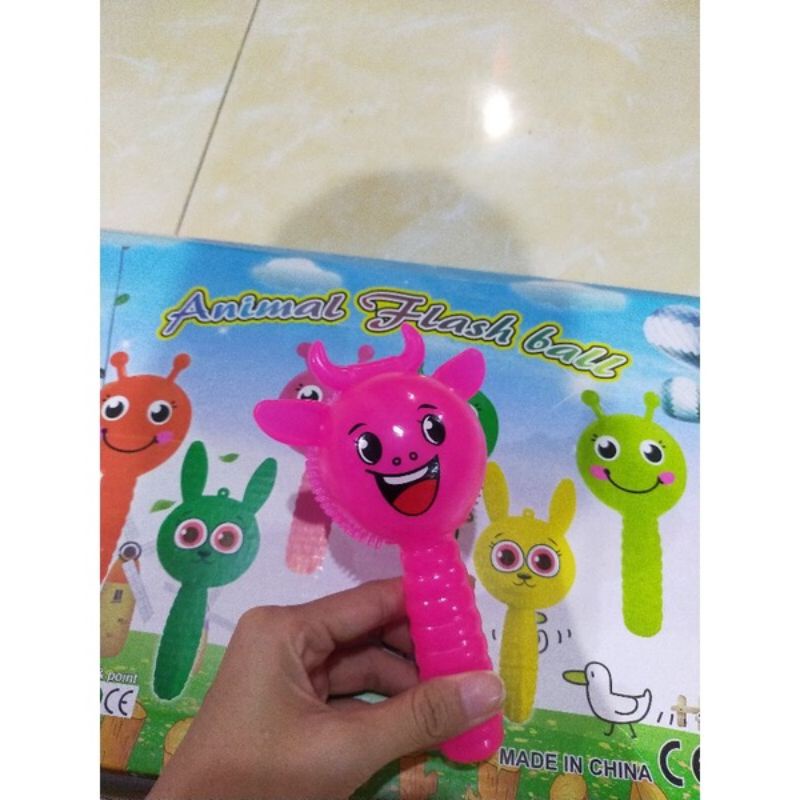 MAINAN ANAK RUBBER STICK KARET ADA SUARA DAN LAMPU  RUBBER STICK TOET TOET NYALA LAMPU