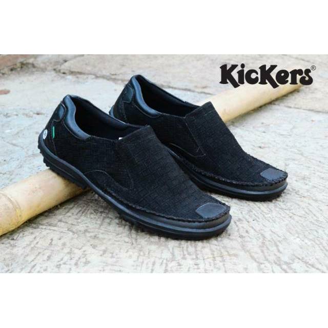 [COD] Sepatu slip on pria kickers Oxford - Sepatu pansus pria model samak santai keren mewah elegan