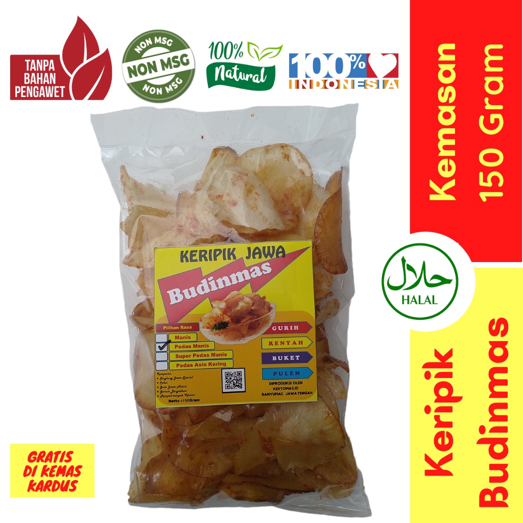 

Keripik Singkong Jawa Budinmas 100% ASLI tanpa pengawet