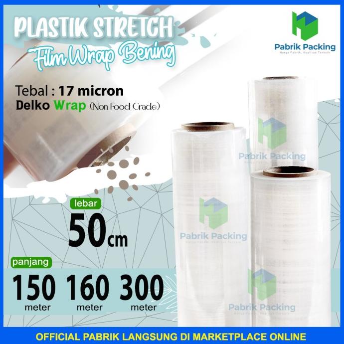 

Big Sale PLASTIK WRAP STRETCH FILM / WRAP / WRAPPING BARANG MURAH 50 CM SATUAN Big Sale