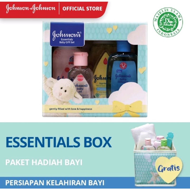 Johnsons essential gift set perlengkapan mandi bayi