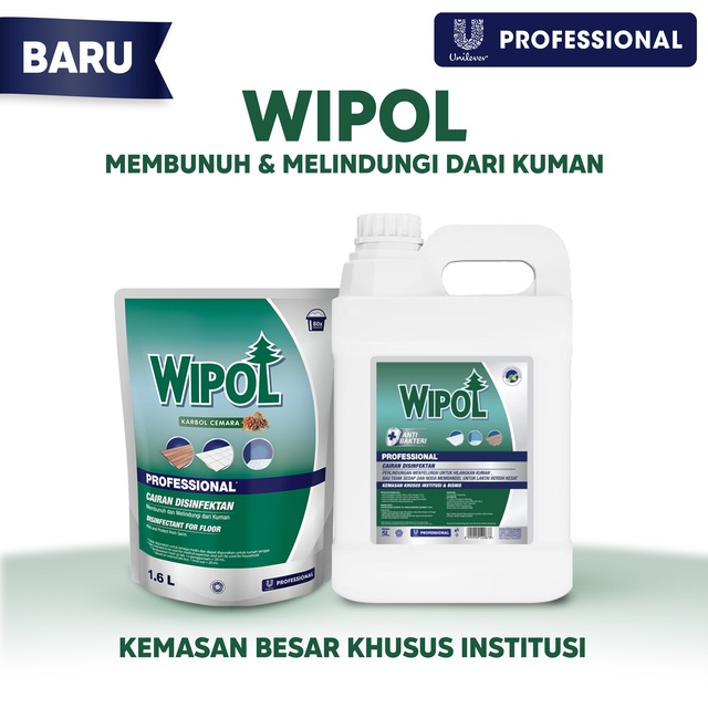 Wipol Professional Disinfektan Karbol Cemara 2 x 1.5 L