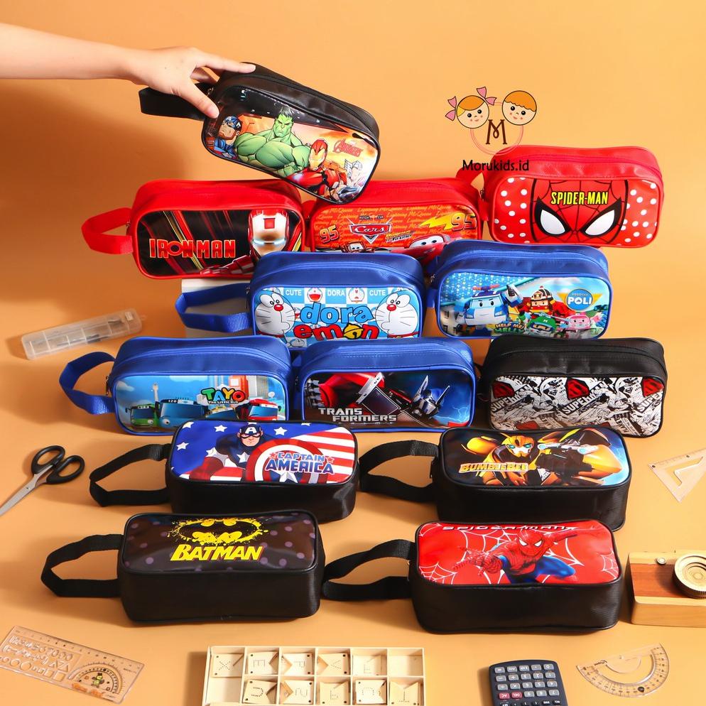 

((BISA COD)) MORUKIDS - KOTAK PENSIL ANAK COWOK CEWEK SUPERHERO UNICORN LOL KARTUN TEMPAT PENSIL ANAK TERMURAH