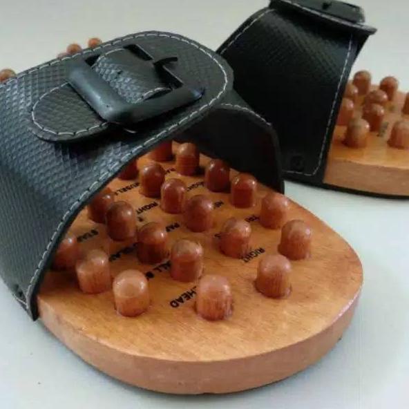 ((TERMURAH)) Sandal kesehatan terapi sandal reumatik kayu pilihan sandal terapi