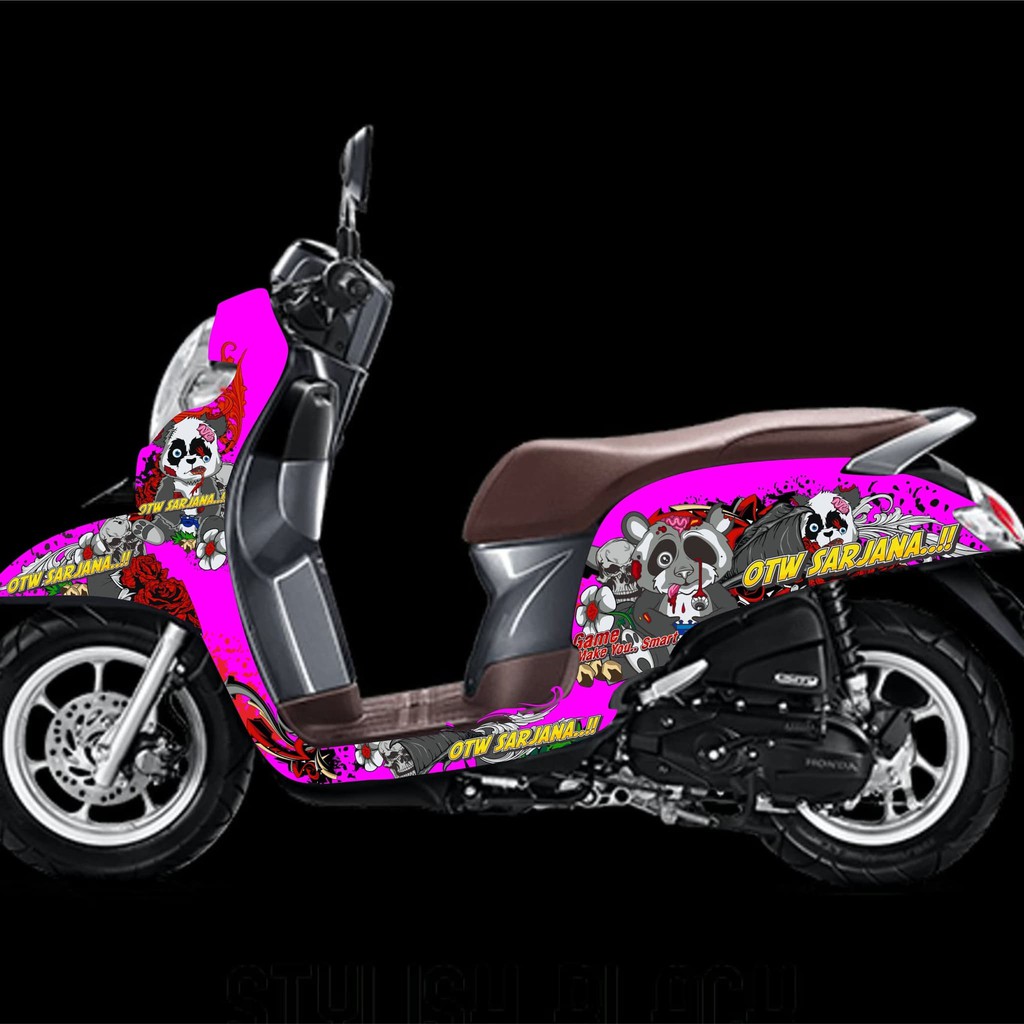 25 Inspirasi Keren Gambar Stiker Motor  Scoopy Full Body 