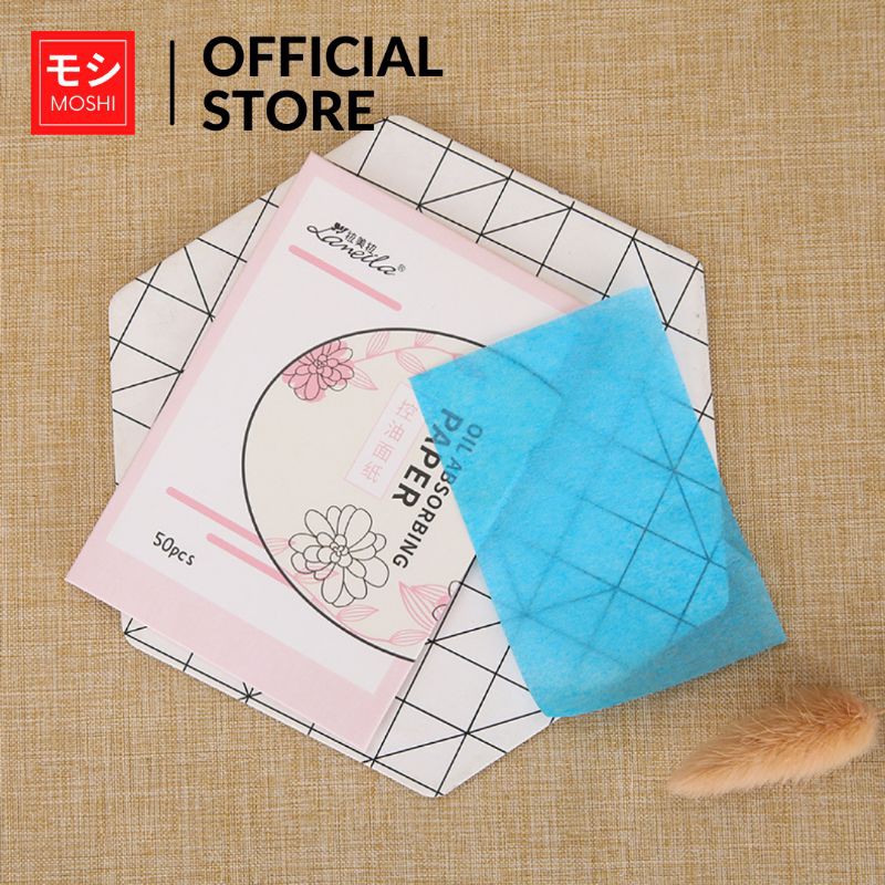 MOSHI Kertas Minyak Wajah Oil Absorbing Paper Oil Control Film Face Paper 50s