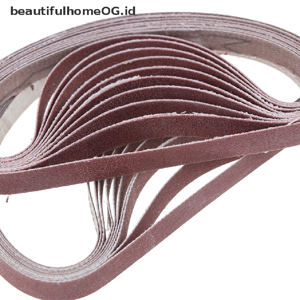 10pcs Sabuk Amplas 40,60,80,100,120,180,320 grit Untuk power tool