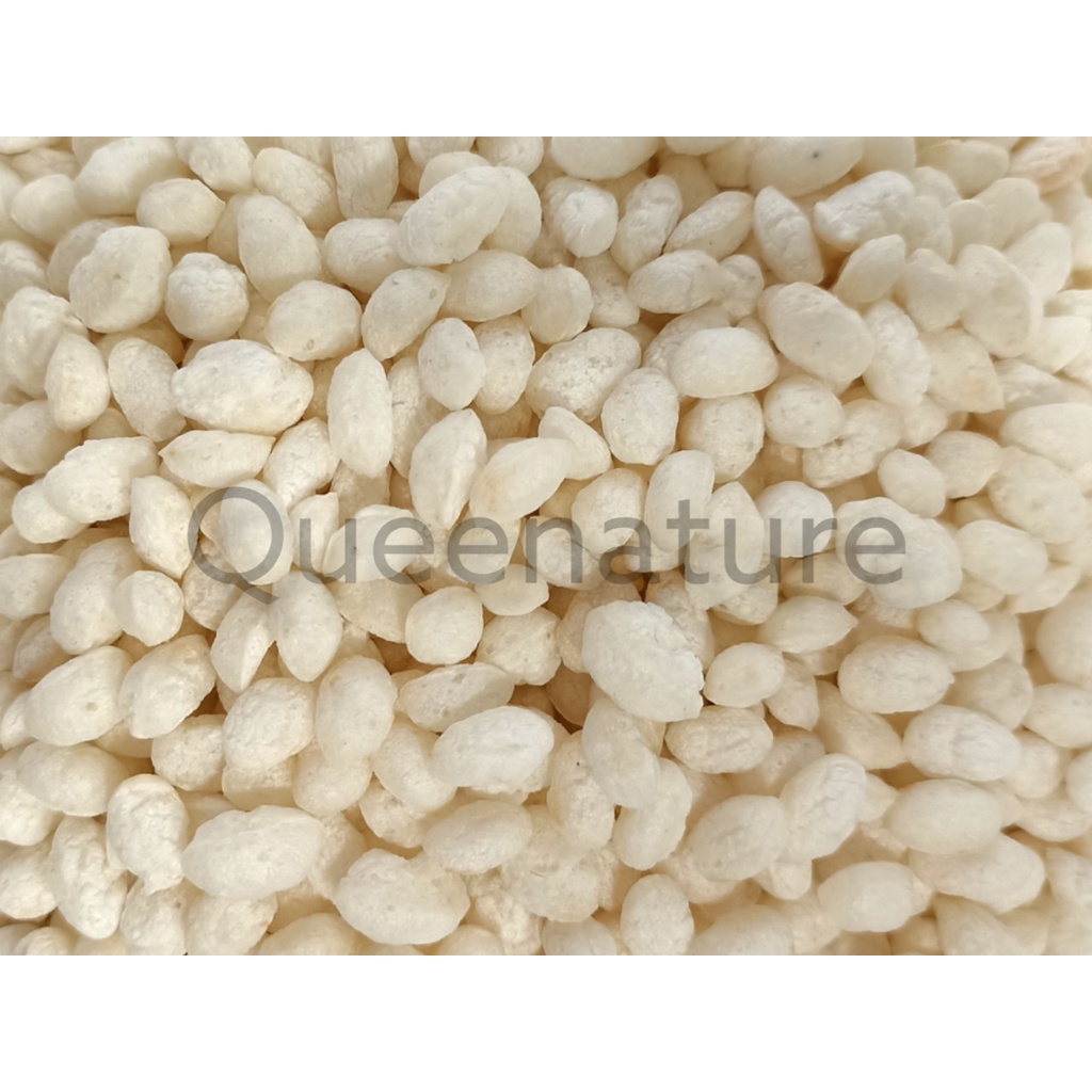 Rice Crispy White (Oval/Round) 100 gram Krispi Beras Putih (Lonjong/Bulat) Premium