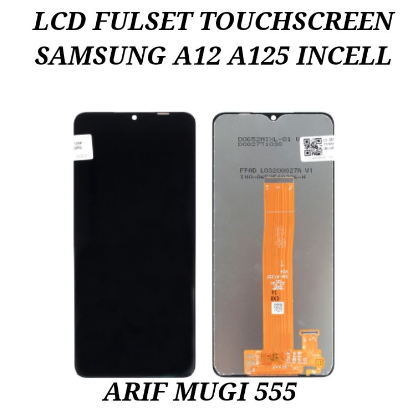 Lcd+Touchscreen Samsung Galaxy A12 M125F Fullset Original