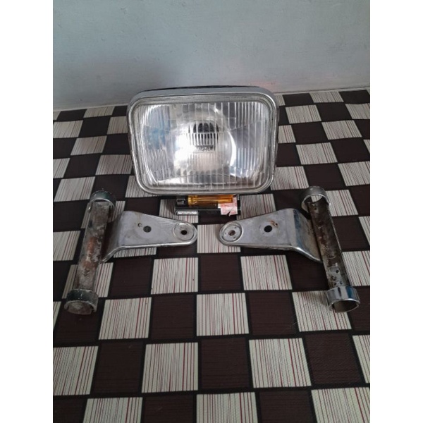 Replektor headlamp lampu depan set braket lampu Rx king kotak 5t5 Rx king master Rx king kobra origi