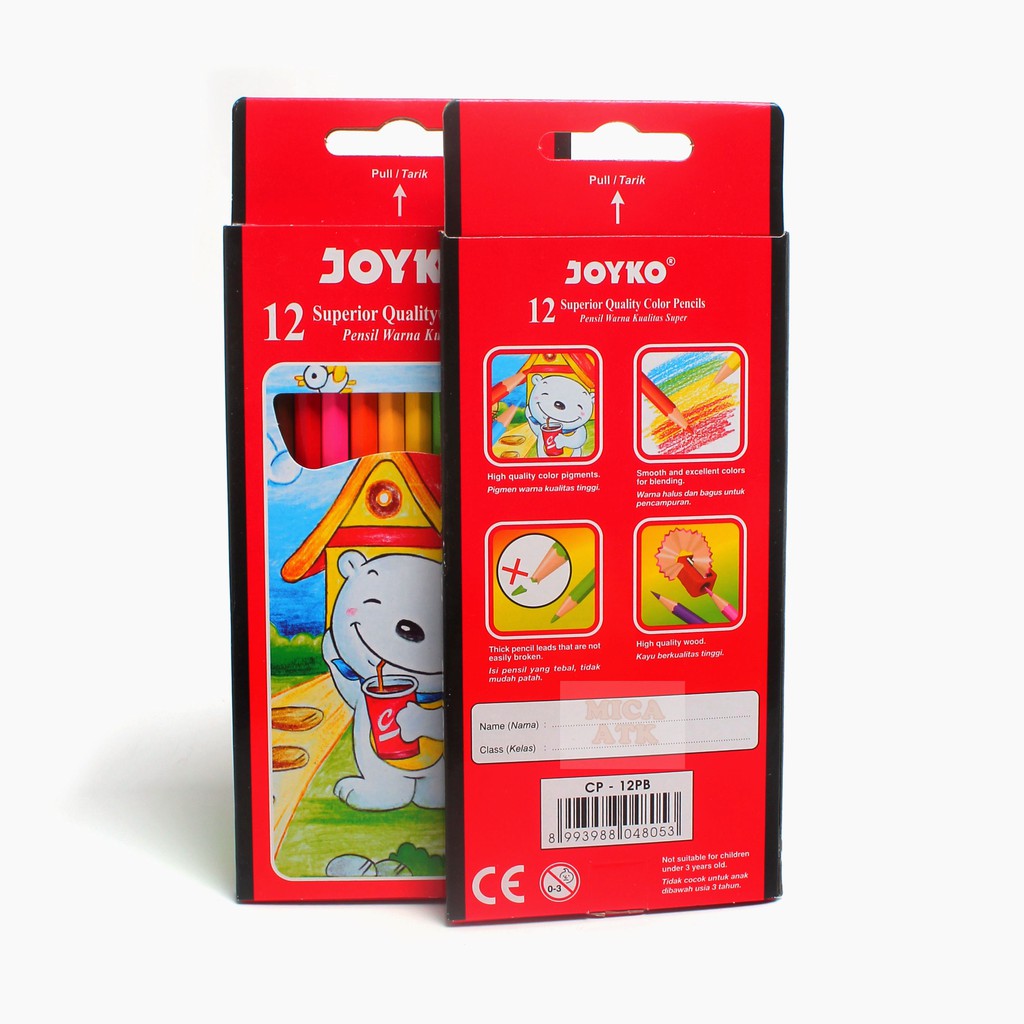 

JOYKO Colour Pencil CP - 12PB [ 12 Warna ]
