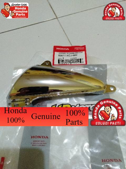 `~ COVER KARBURATOR KANAN TIGER REVO 83611-KCJ-660 TUTUP KARBURATOR TIGER REVO KROM ORI AHM