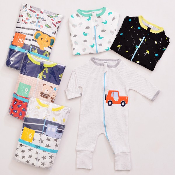 Premium Sleepsuit Bayi Laki Laki Resleting Buka Tutup isi 3 P068