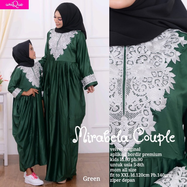 Gamis couple moms and kids unique mirabela couple 070520
