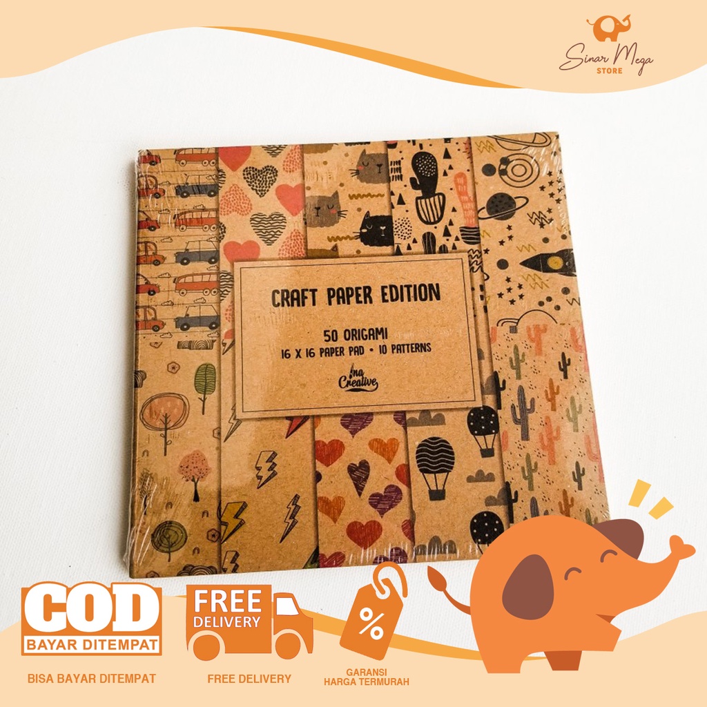 

INA Kertas Origami Craft Edition 16x16 / Kertas Origami Kraft Paper Murah Berkualitas