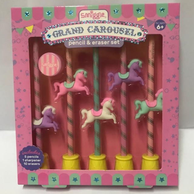 

Smiggle pencil dan penghapus unicorn