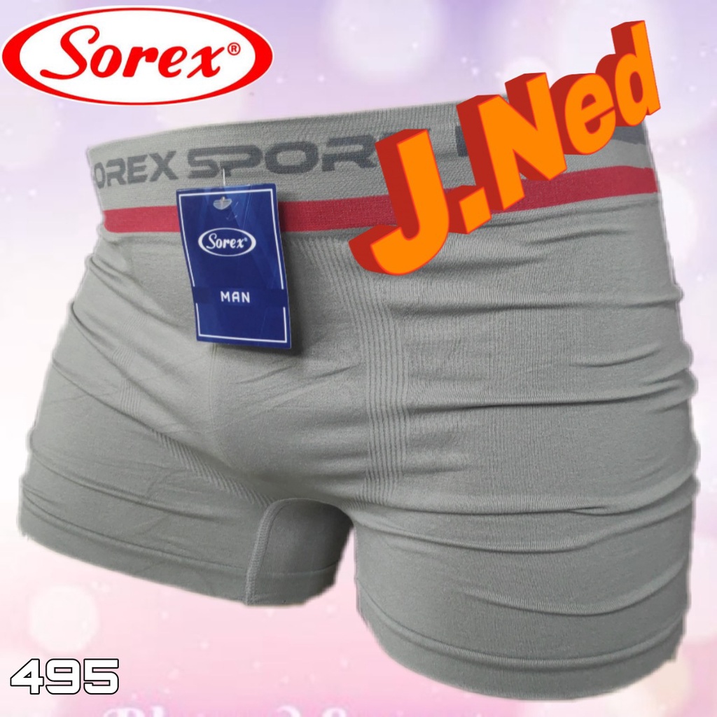 J495T | (ISI 3 PCS) CELANA DALAM BOXER PRIA SOREX PREMIUM SIZE M - XXL