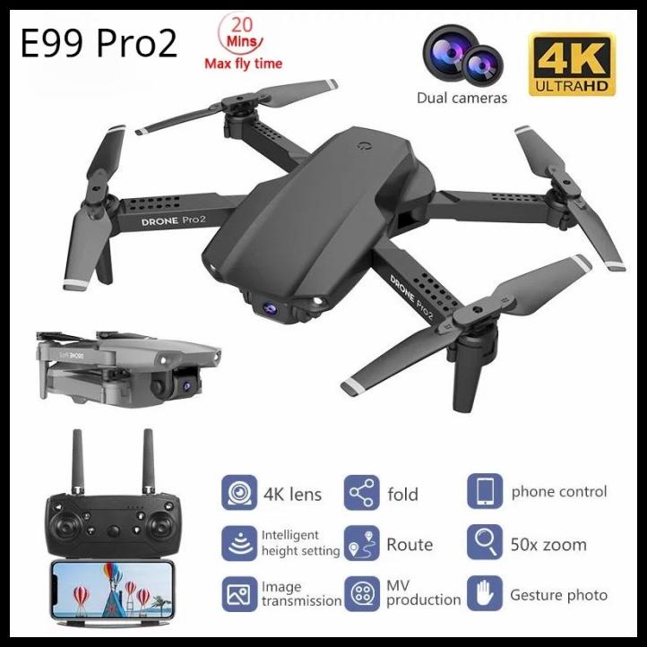 Drone E99 Pro 2 Dual Camera Fpv 4K