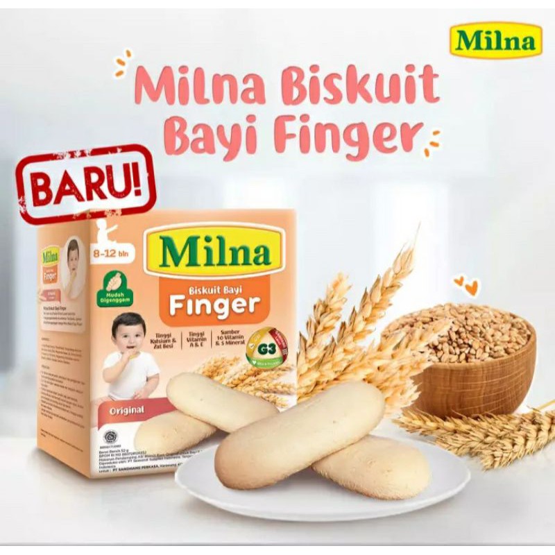 Milna Biskuit Bayi Finger 8m+ 52gr