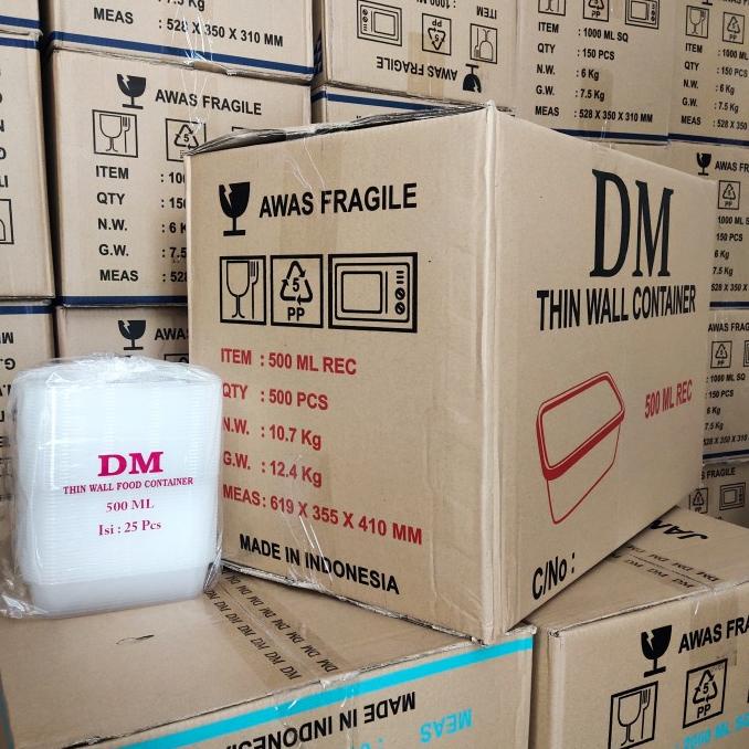 THINWALL DM 500 ML REC - 500ML REC PANJANG - 500 SET