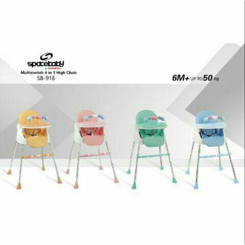 SpaceBaby Space Baby Boster Seat Tempat Duduk Makan Bayi SB 518 High Chair SB 918