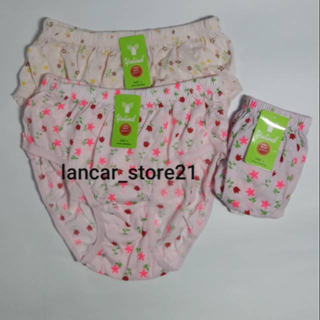 6PCS CELANA DALAM YUTID/CELANA PEREMPUAN