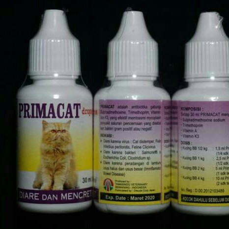 Obat kucing Diare Mencret Prima Cat