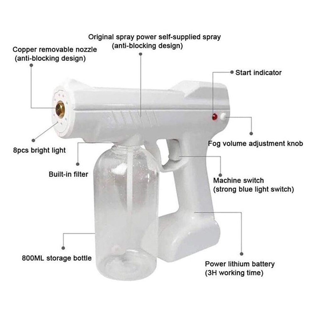 Nano Gun Spray Atomizer YJ-01 800 ml Wireless Disinfectant