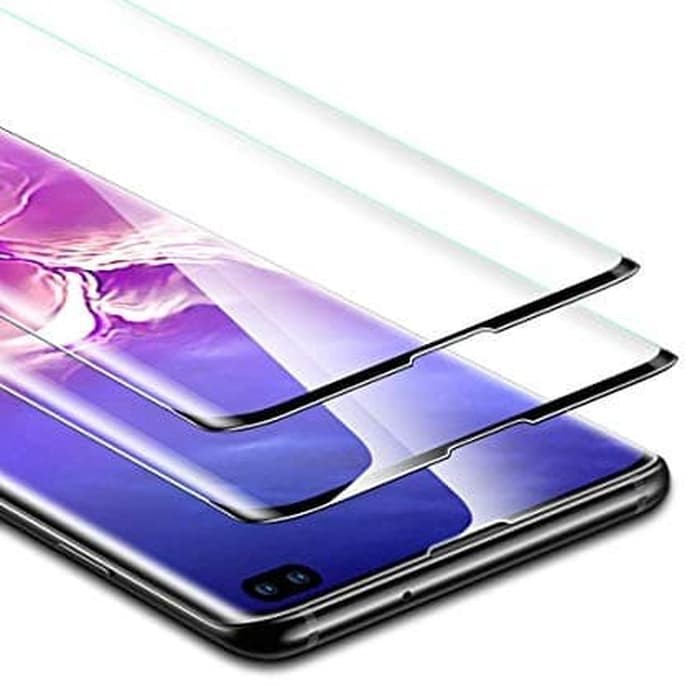 Tempered Glass 9 Curved For Samsung S10 Plus - Black