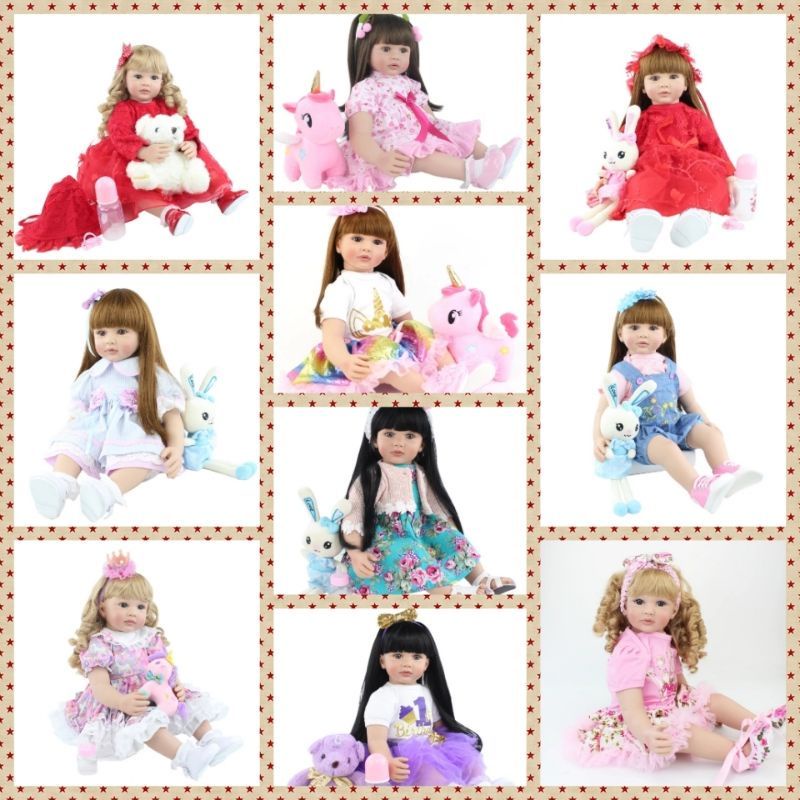 Ready Boneka Bayi Silikon Reborn Realistis Premium Original 60 cm