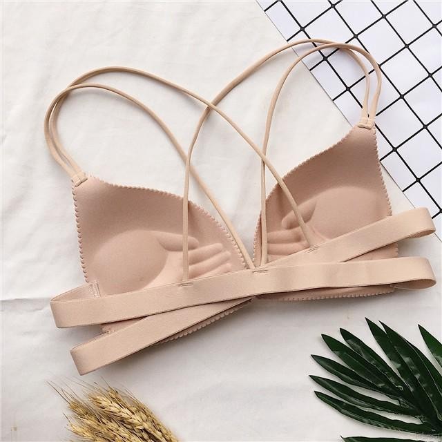 TF Bra Wanita Cup Segitiga Tanpa kawat Sexy Bra Fashion Bra Korean Style