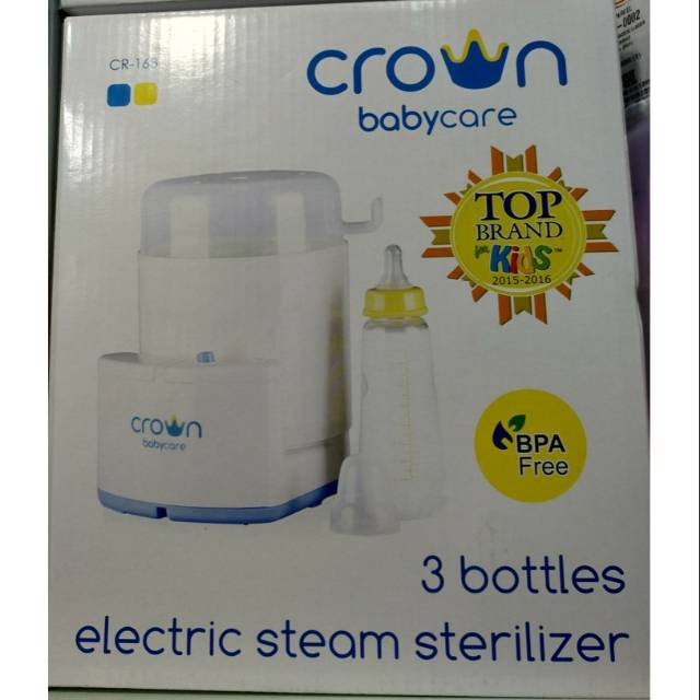 Pembersih Steril Botol Bayi 3 Botol Crown Baby Care