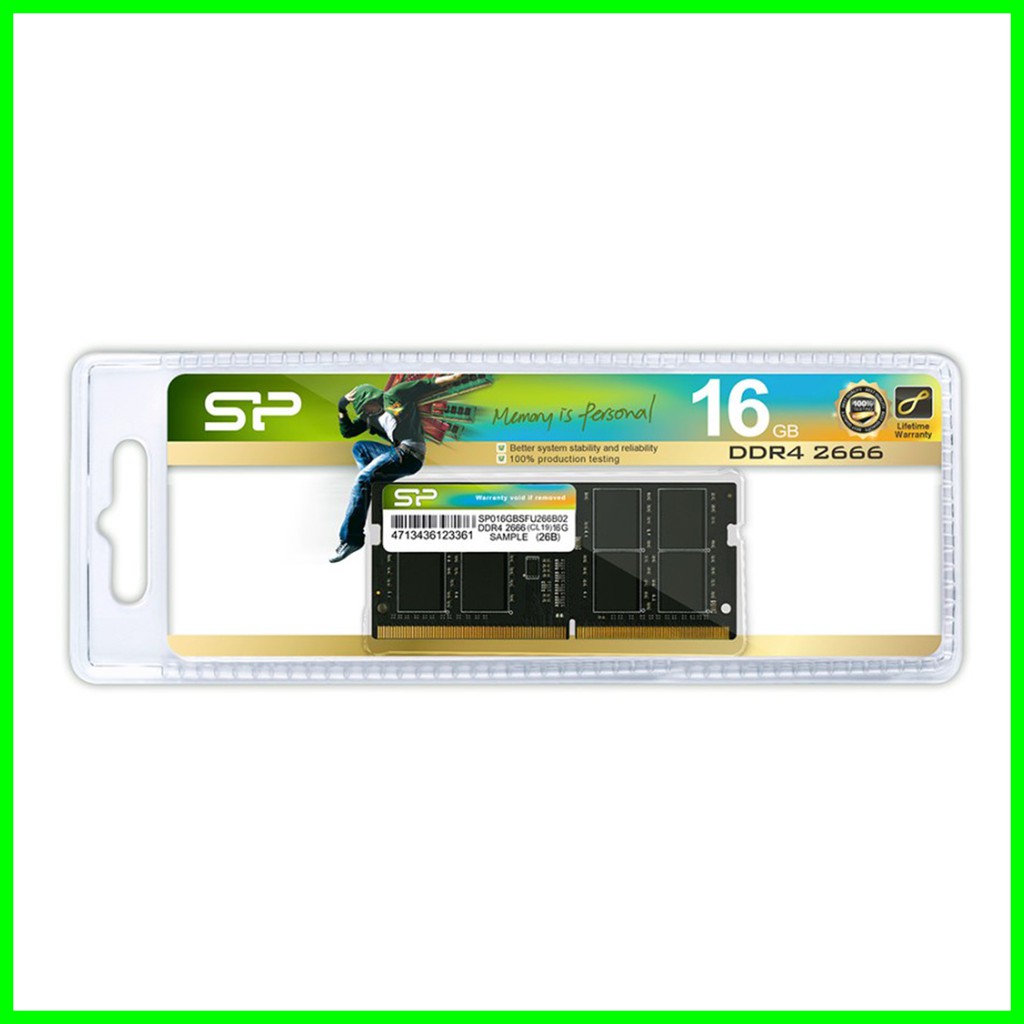 Silicon Power DDR4 2666Mhz 16GB CL19 SO-DIMM RAM Laptop - SODIMM RAM 16GB