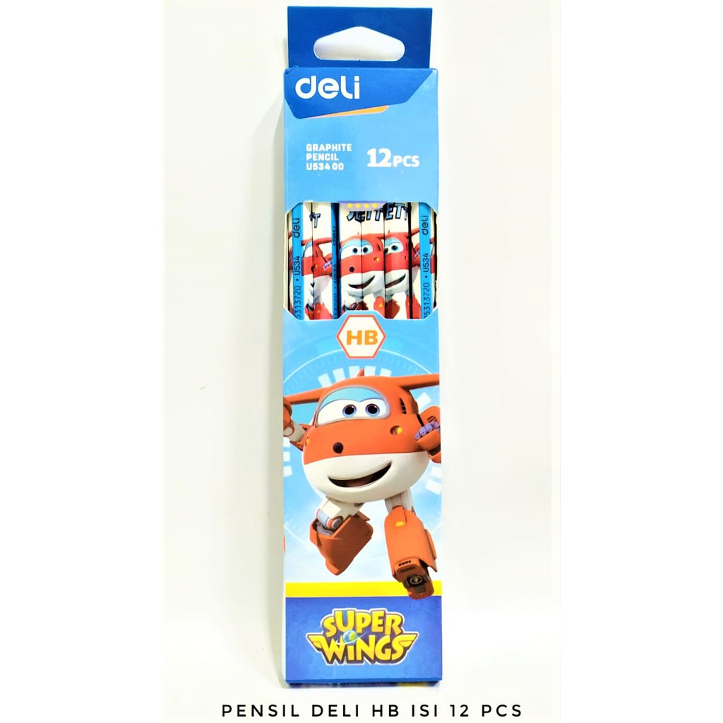 

PENSIL HB KARAKTER PESAWAT ANAK DELI 53400 PENCIL HB LUCU