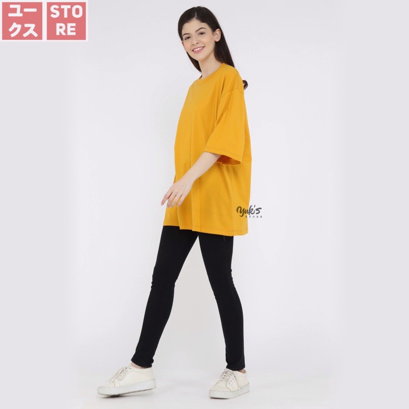 KAOS POLOS OVERSIZE PRIA &amp; WANITA COTTON COMBED 24s TSHIRT OVERSIZED