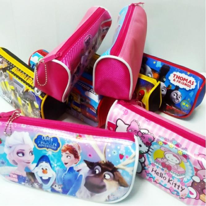 

【BIG SALE】 Tempat / Kotak Pensil Satin (PRH) BT21 BTS Avengers Transformers Tayo LOL Frozen Hello Ki